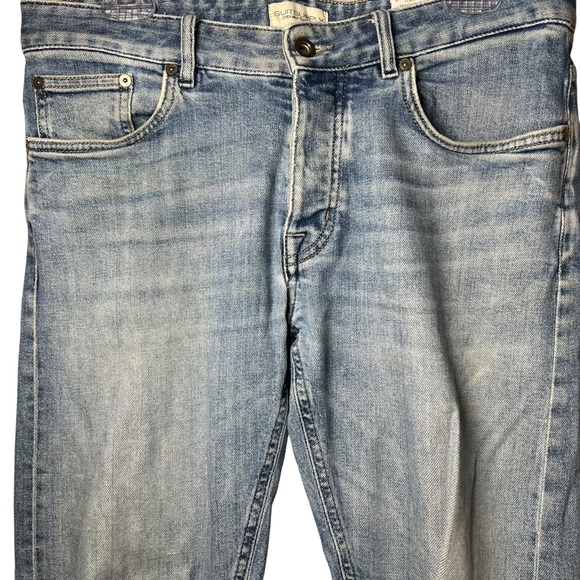 Suitsupply Candiani Denim Jeans Men’s Sz 31x32 Italy Made Button Fly Distressed - Picture 3 of 16